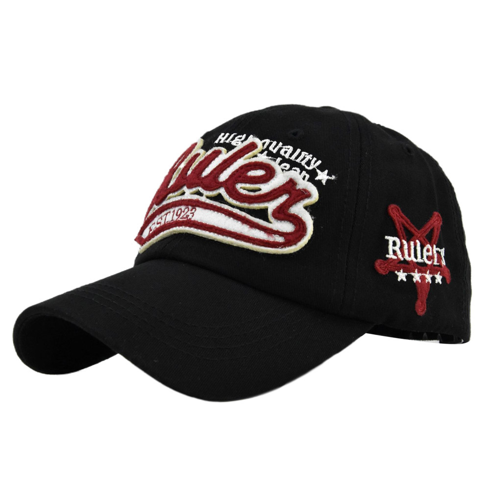 Stereoscopic Rulers Embroidered Baseball Wide brimmed Duck Tongue Dome Sunshade Hat_voghion.com