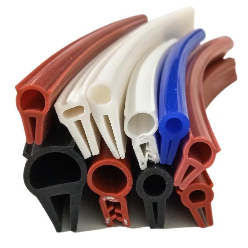 耐高温硅胶密封条顶泡侧泡硅胶卡槽U型条烘箱烤箱机械设备防撞条