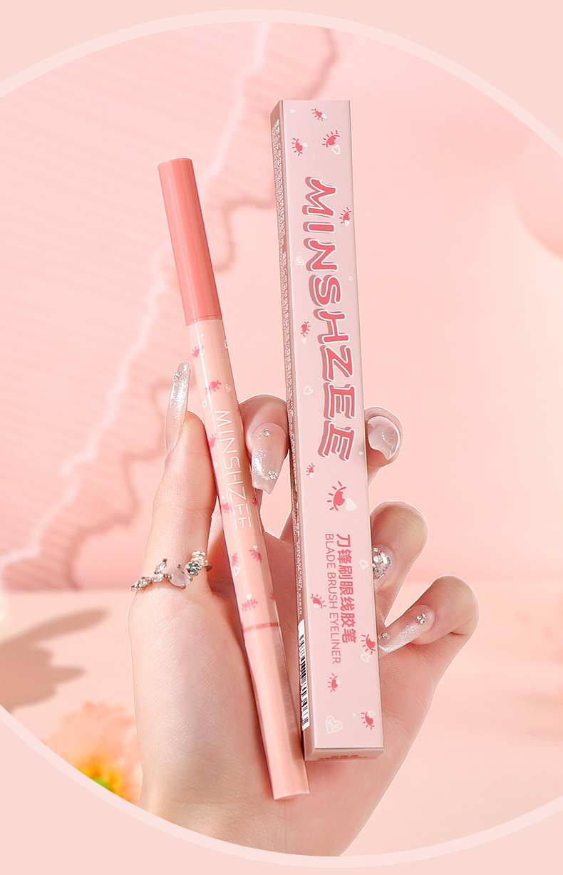 Mingxi Zhi Blade Brush eyeliner Gel Pen does not smudge and lasts long. Beginner's double-head eyeliner pen, waterproof and sweat-proof, women cross-border undefined