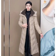 保暖羽绒棉服冬季新款加厚时尚显瘦棉袄中长款大码棉衣外套女