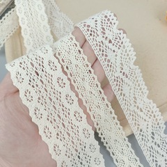 Cotton yarn lace trim DIY handicraft clothing fabric materials sofa hat bedding curtain fabric lace 