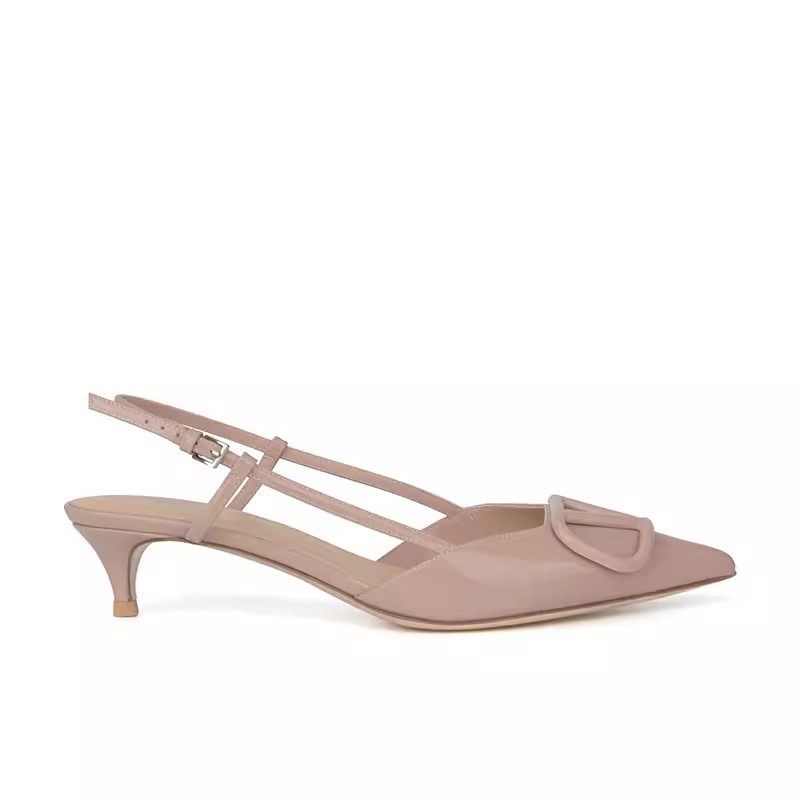 Lotus Pink low heel