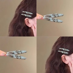 韓国子犬ヘアピン女性用 2025 新しいハイエンドサイドクリップ額ヘアピン前髪クリップ後頭部ヘアピン
