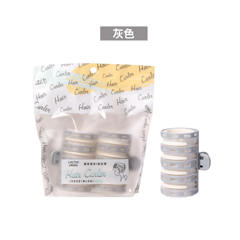 LMLTOP rizador de cabello dos paquetes de aire espiral esponjosa franja de fijación autoadhesiva rizador de cabello C269
