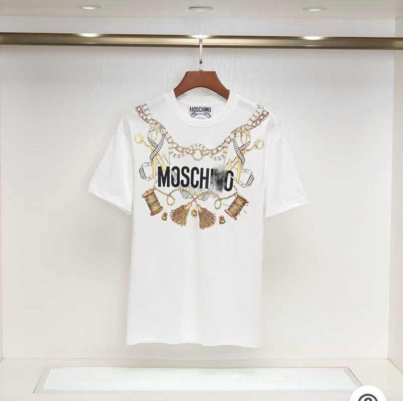 2025年ミュウミュウ MOSホームベアプリントロゴラウンドネック半袖Tシャツメンズトレンド新作の正しいバージョン|undefined