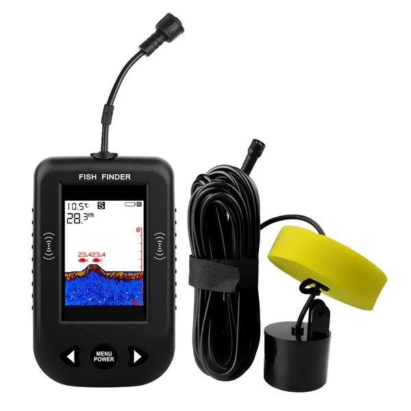 Portable Sonar Fish Detector Intelligent Night Fishing Color HD Wired Ultrasonic 100 m Deep Fishing Detector