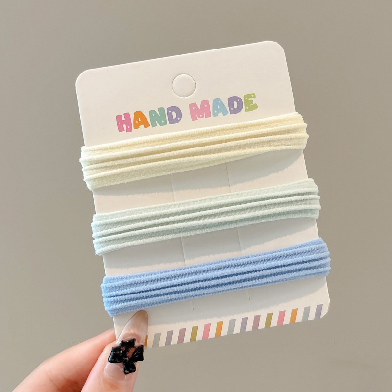 Klein azul oso anillo de cabello cola de caballo alta no colapsar correa de correa de cabello de alta altura elástica duradera atada cabello tocado de cabello