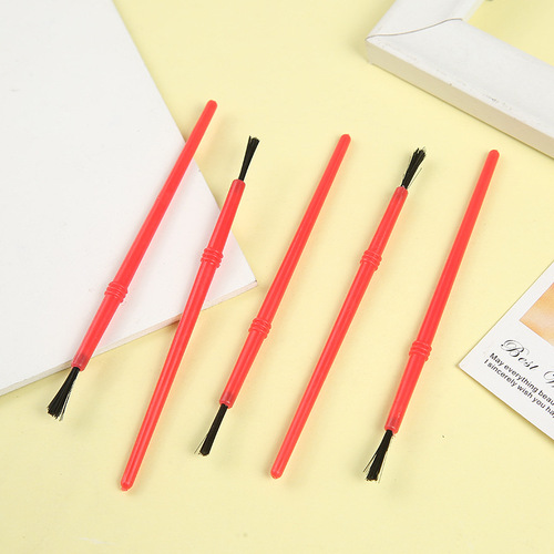 Factory direct sales 10.5 children's DIY graffiti small paintbrush plastic brush small brush red pole-planted brush wholesale