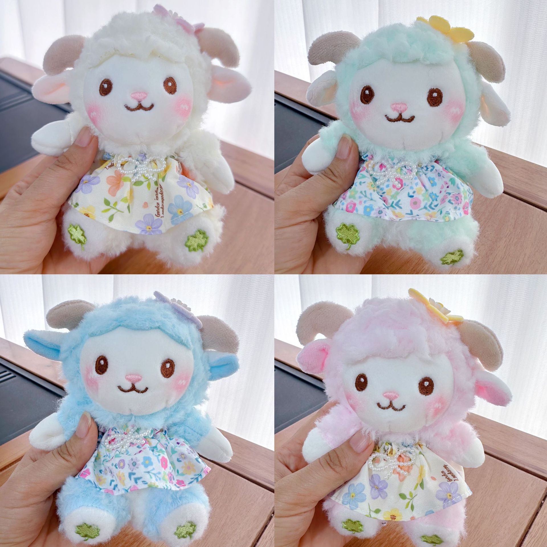 Cuatro pulgadas muñeca de peluche pequeño colgante muñeca llavero muñeca mochila colgante juguete de peluche regalo