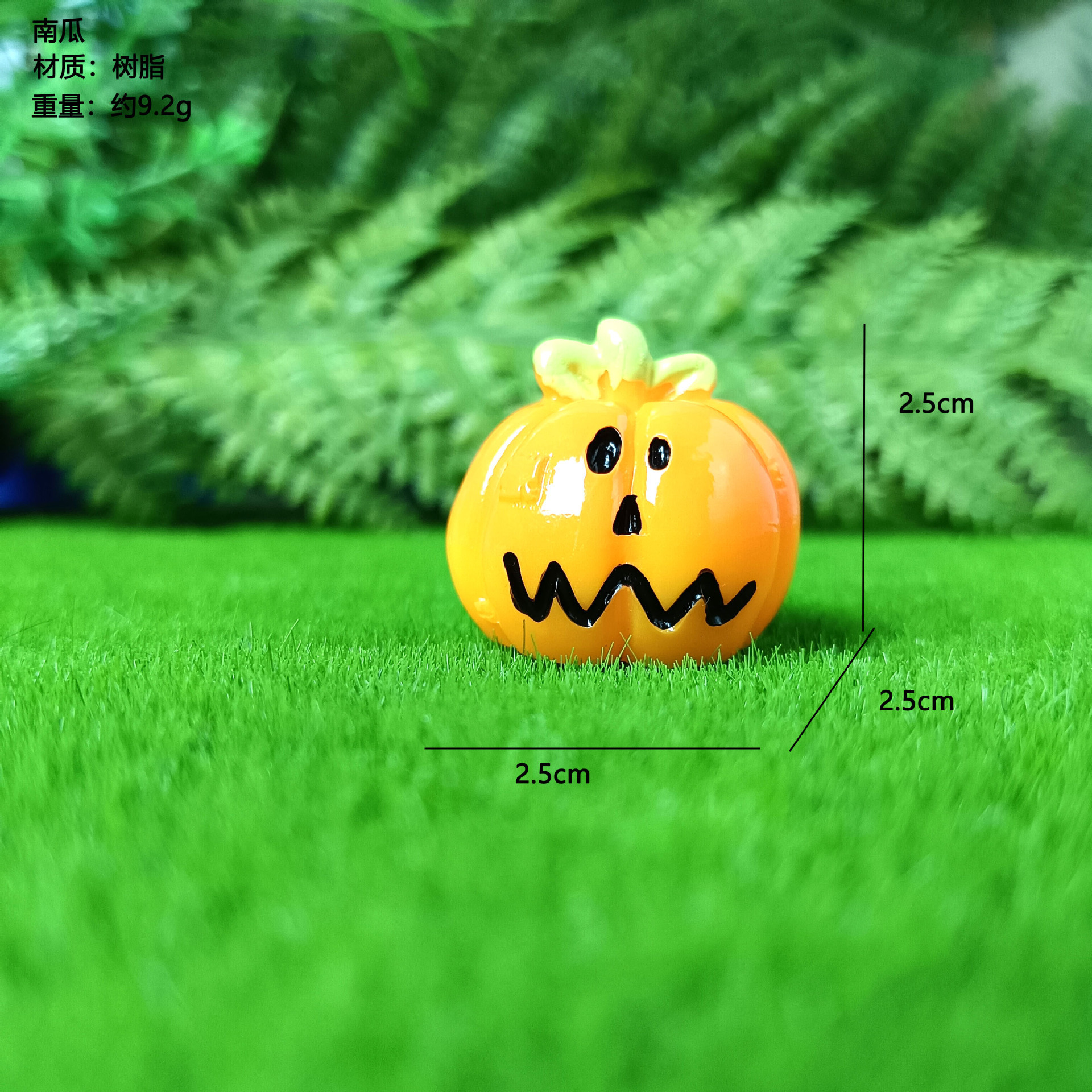 Nuevo halloween linda linterna de calabaza fantasma pequeño adornos micro paisaje accesorios de plantas llavero colgante