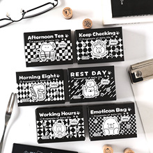 跨境专供碎片日常可爱卡通手帐印章 儿童盖章diy木质印章厂家批发