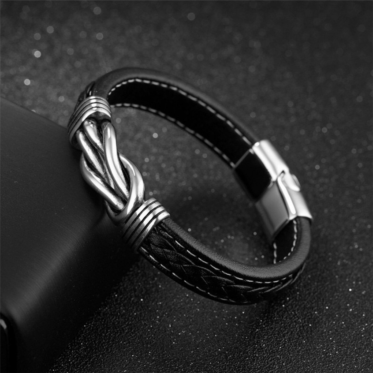 Men’s Braided Leather Bracelet, Waterproof & Hypoallergenic, Comfortable Daily Wear. Classic Rugged Style, Symbol Of Courage & Taste. A Warm, Meaning_voghion.com
