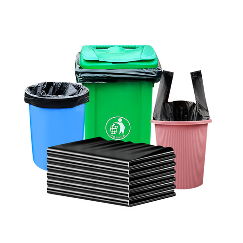 Large and Thick Flat Mouth Black Plastic Bag for Commercial and Environmental Protection, Property Use, Extra Large and Extra Thick Disposable, Manufacturer