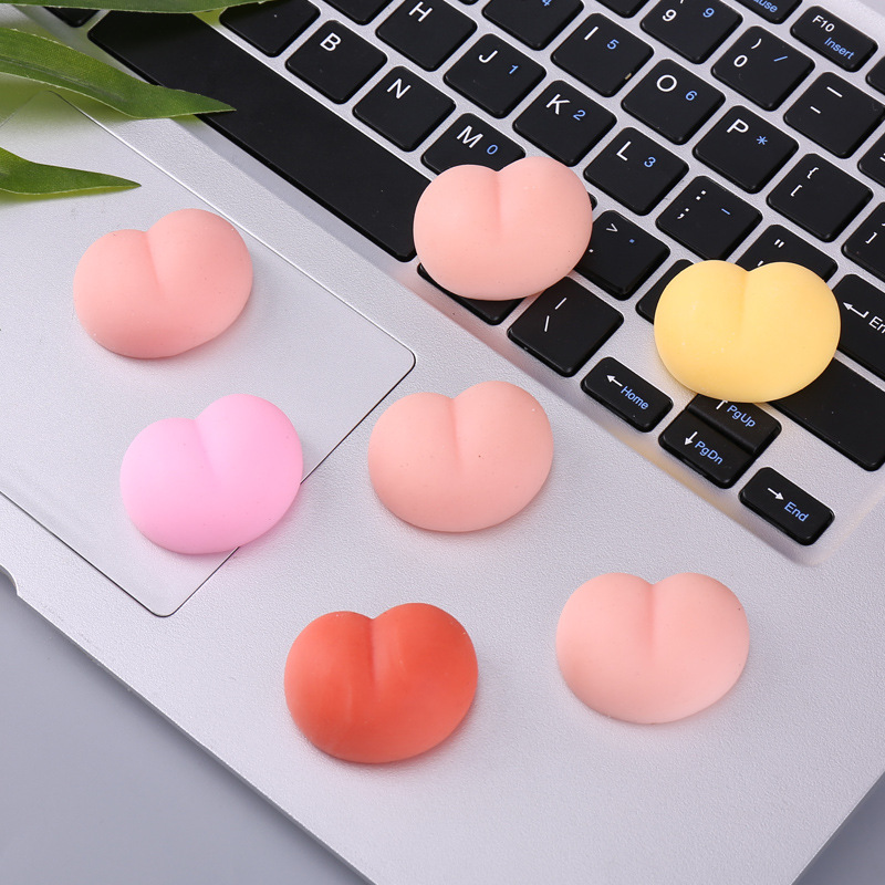 Tiktok popular super cute Xiaoxin butt pinch music decompression butt soft glue toy car anti-collision phone case accessories