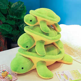 软萌海龟抱枕毛绒玩具兔小乌龟娃娃海洋馆玩偶睡觉批发公仔