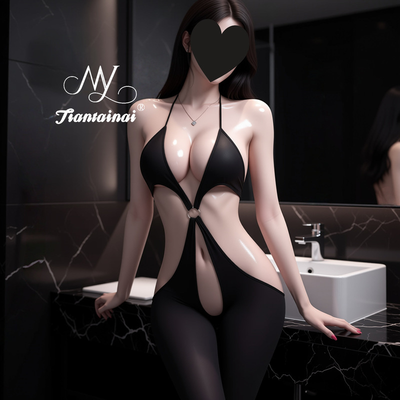 Sexy Lingerie, Sexy Bodysuit, Halter Neck, Push-Up, Cross Straps, Backless, Plus Size, Open Crotch, No Need to Take Off, Fun and Sexy Clothing Sexy Lingerie, Sexy Bodysuit, Halter Neck, Push-Up, Cross Straps, Backless, Plus Size, Open Crotch, No Need to Take Off, Fun and Sexy Clothing