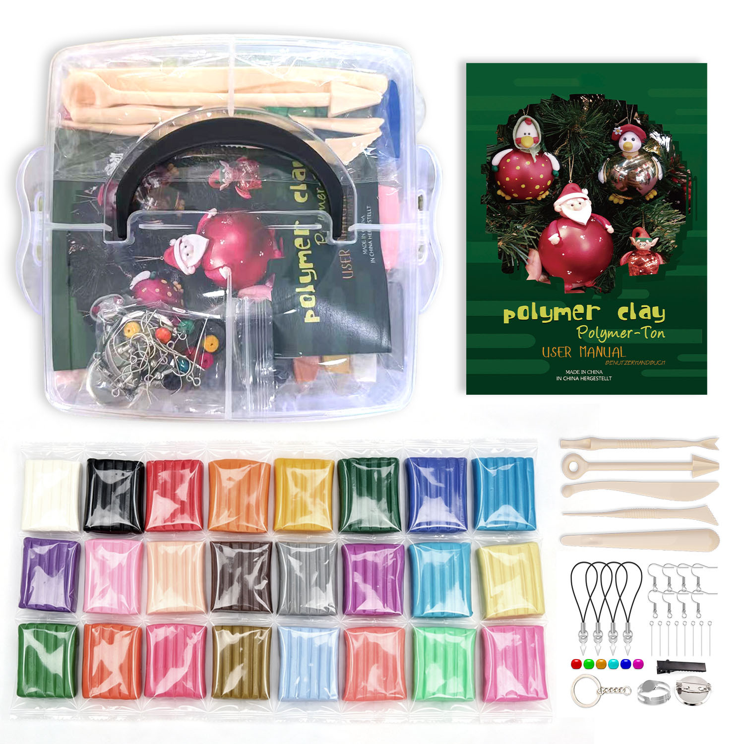 Soft Clay 50 Colors 24 Colors Clay Plasticine Suitcase Clay Amazon Oven Clay Colored Clay Tool Set