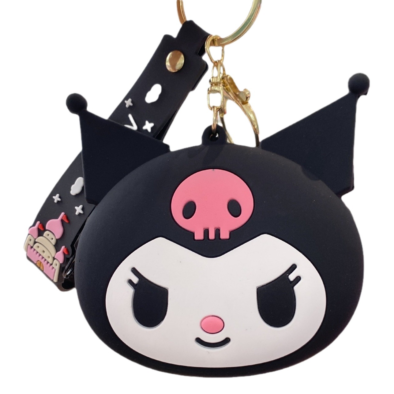 Monedero colgante Sanrio con muñeco y llavero, accesorio lindo y regalo ideal