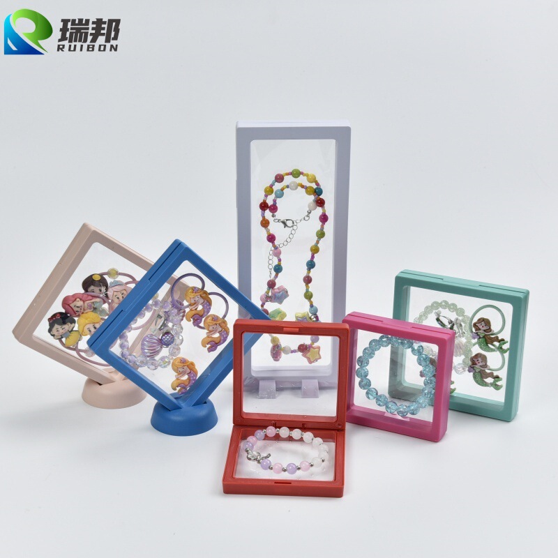 Color PE Film Suspension Box Jewelry Box Small Commodity Badge Ring Bracelet Storage Dustproof Jewelry Box Color PE Film Suspension Box Jewelry Box Small Commodity Badge Ring Bracelet Storage Dustproof Jewelry Box