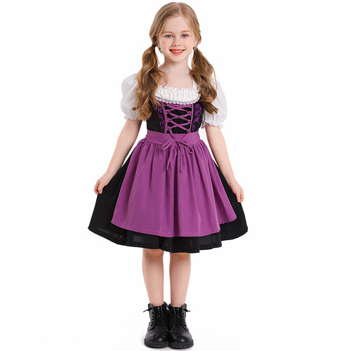 Foreign trade source Halloween costumes cute children beer festival short skirts multi-color campus activities girls' clothing