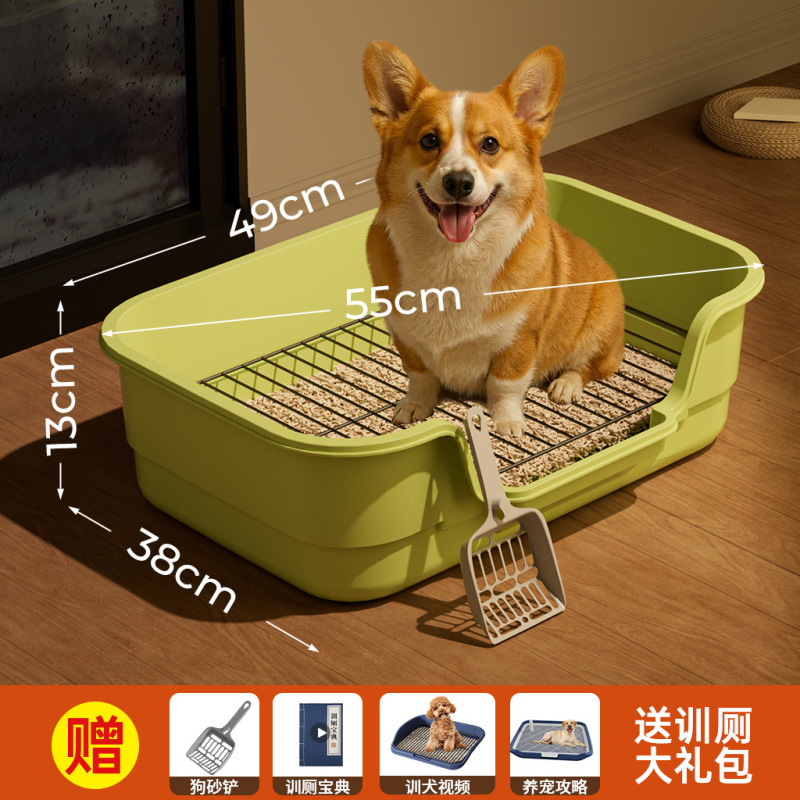 犬トイレの特大サイズの防外はね高フェンス犬尿盆の正口小型犬タブレットペット用品メーカー代発|undefined