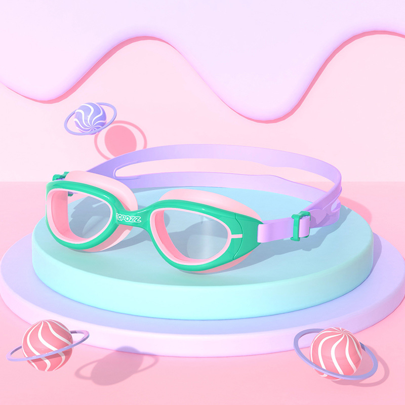 Gafas de Natación para Niños de 3-15 Años de PC Antiempañante