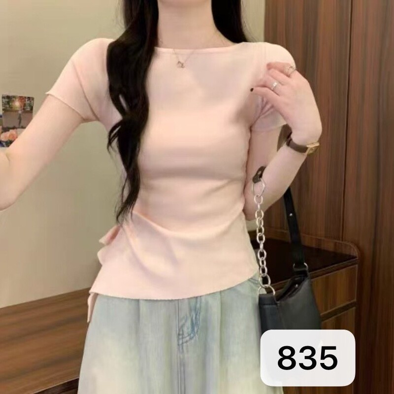 835 Styles of Best Friend Outfits for Spring and Summer with Lotus Leaf Ruffles, Irregular Pleats, and Waist-Cinching Design, Fashionable and Slim-Fitting Knitwear 835 Styles of Best Friend Outfits for Spring and Summer with Lotus Leaf Ruffles, Irregular Pleats, and Waist-Cinching Design, Fashionable and Slim-Fitting Knitwear