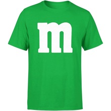 【欧码棉T】字母 M 万圣节服装 T 恤 | 搞笑酷炫图案 T 恤创意 |