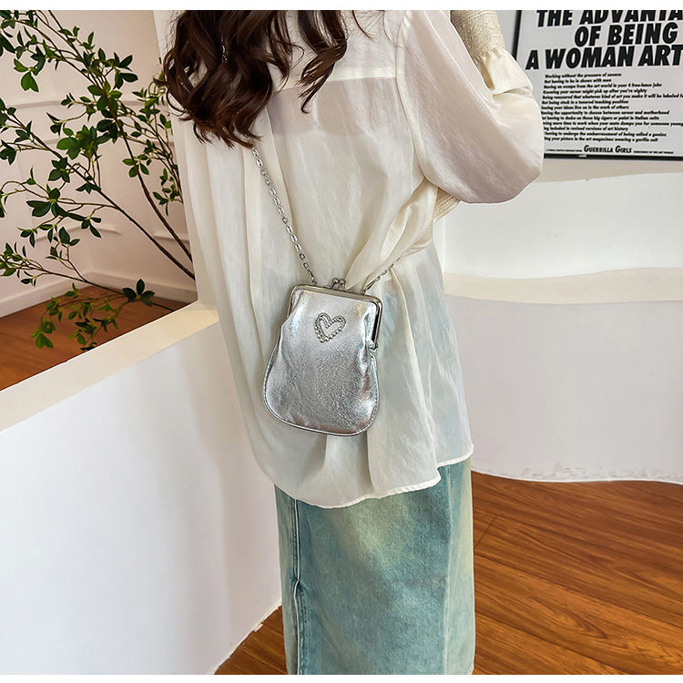Personalized, fashionable and casual shell phone bag, new retro crossbody bag, lapel handbag, commuting single-shoulder crossbody bag undefined