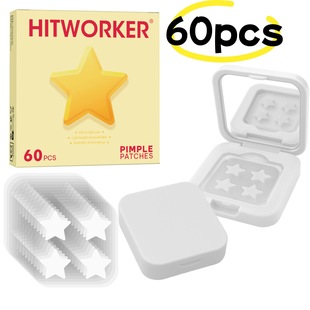 Cross-Border Exclusive Supply of Popular Mirror Box Star Acne Patches, Convenient to Carry Star Hydrocolloid Acne Patches 60Pcs