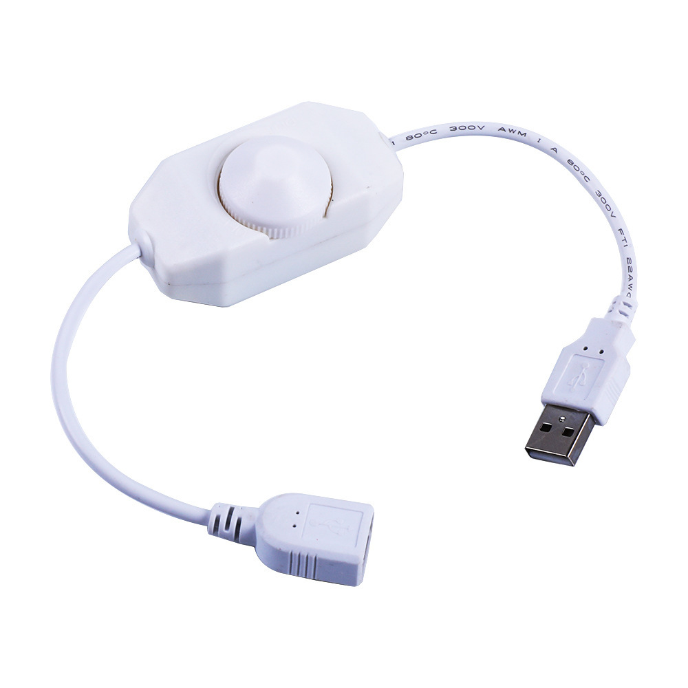 DC 5V USB Female to Male ExtensionLED Knob Dimmer Switch