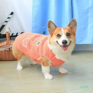 Pet Dog Dog Clothes Winter Autumn and Winter Vest Winter Warm Winter Clothing Corgi Teddy Chai Dog Winter Small Dog Winter