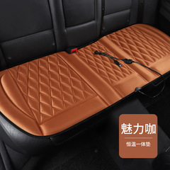 新型車載自動車加熱座布団冬自動車保温背もたれ座布団後部座席三人座布団長座布団