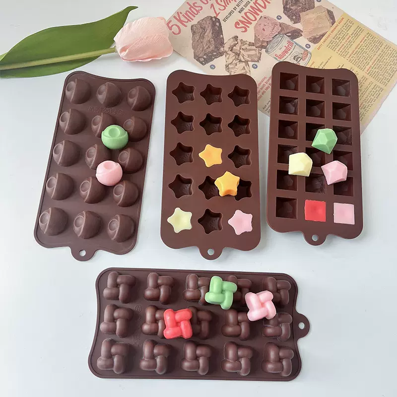 嘉德汇巧克力模饼干糖果硅胶模具易脱模食品级材质滴胶饰品工具