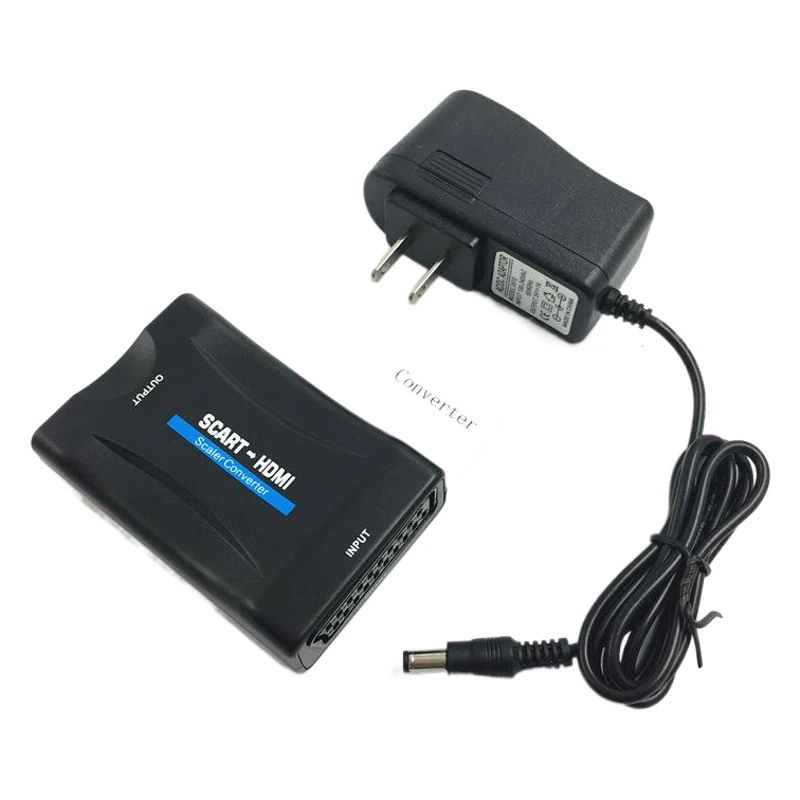 Конвертер Scart в HDMI, ScarttoHDMI, для видеопроекторов, многофункциональный, высококачественная конвертация