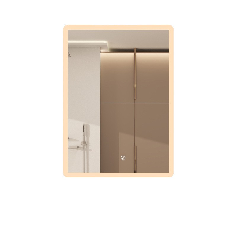 Fábrica de fuente de gabinete de baño transfronterizo cuadrado inteligente espejo de baño espejo de pared inodoro táctil led