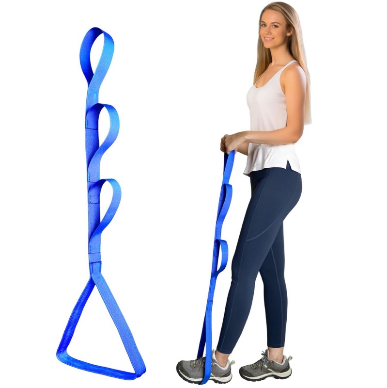 블루 42inch (약 107cm) 크로스보더 인기 다리 리프팅 벨트 [금속봉 포함]