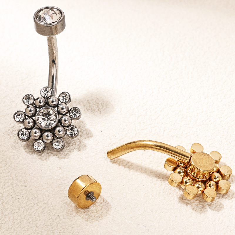 Labret piercing jewelry detail image