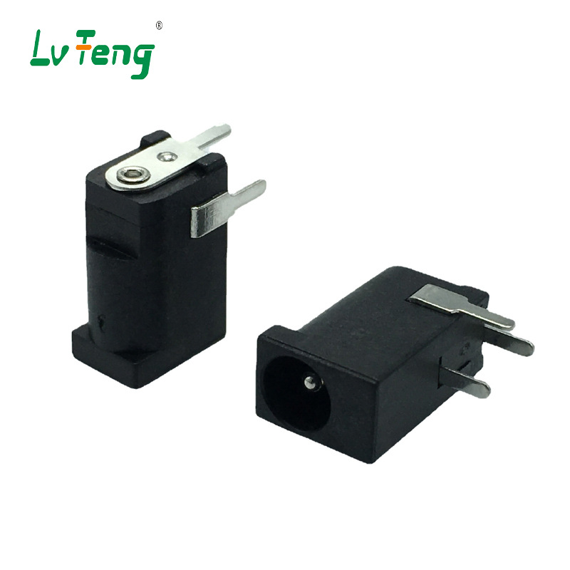 DC-002全铜/半铜 针分1.0/1.3/1.65电源插座尼龙9TDC座全自动生产