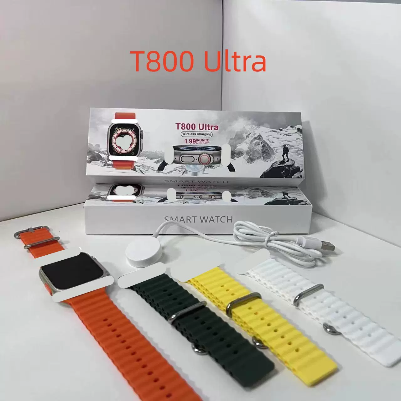 T800Ultra智能手表华强北1.99英寸高清大屏电话蓝牙运动版手环s8