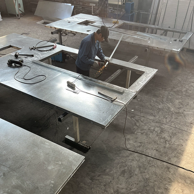 Small window super large steel gate double -opened super large steel gate supermarket fire escape door armored steel door manufacturers