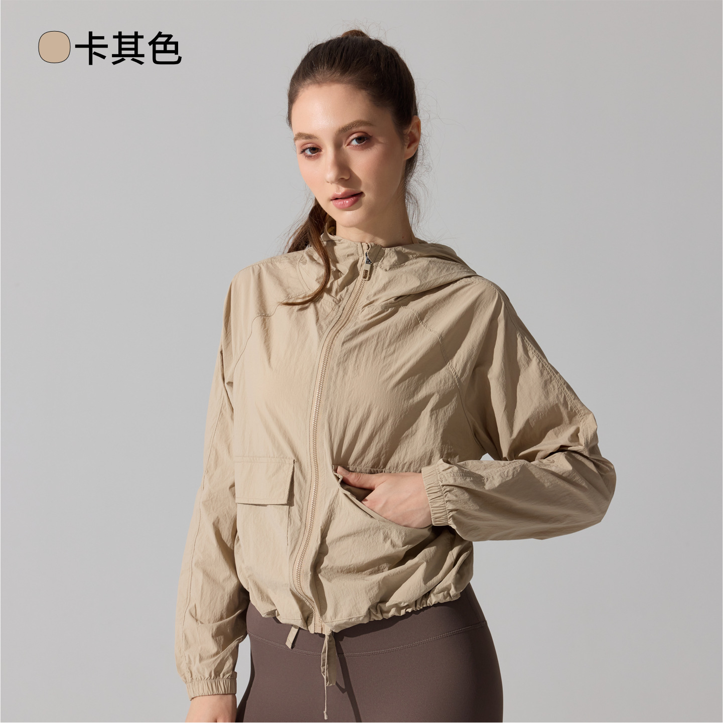 Capa de montaña al aire libre a prueba de viento ropa de moda casual chaqueta con capuchón solar ligera abrigo deportivo suelto image 9