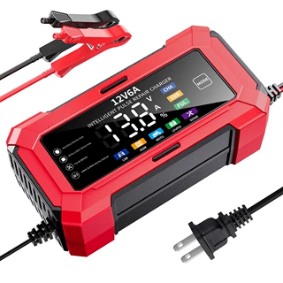 12v6a充电器 汽车电瓶充电器12伏摩托车电瓶充电器12V电瓶充电器