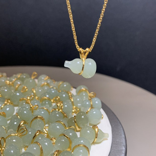 Jufulin Real Pat Natural Hetian Jade Identification Book Light Luxury Woolen Chain 925 Silver Pendant Real Hetian Jade Pendant