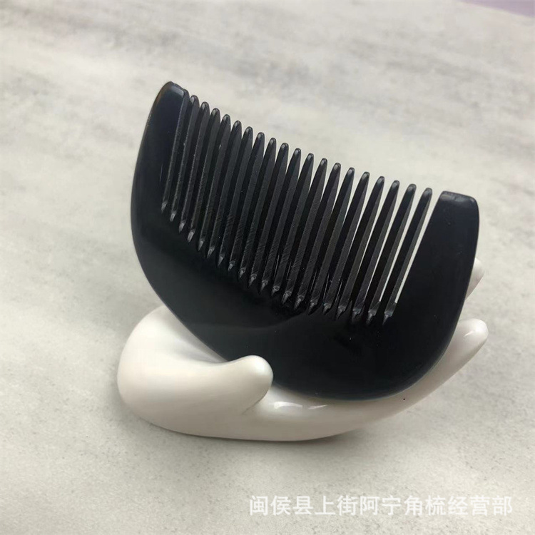 Natural Horn Comb Half Moon Guifei Comb 8cm x 5cm Baby Hair Brush for Gentle Daily Grooming quality and texture