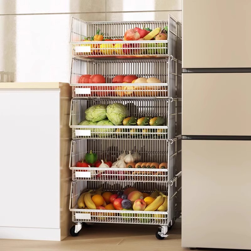物置棚多層床置き家庭用果物野菜スナック収納棚リビング多機能カート工場卸売り