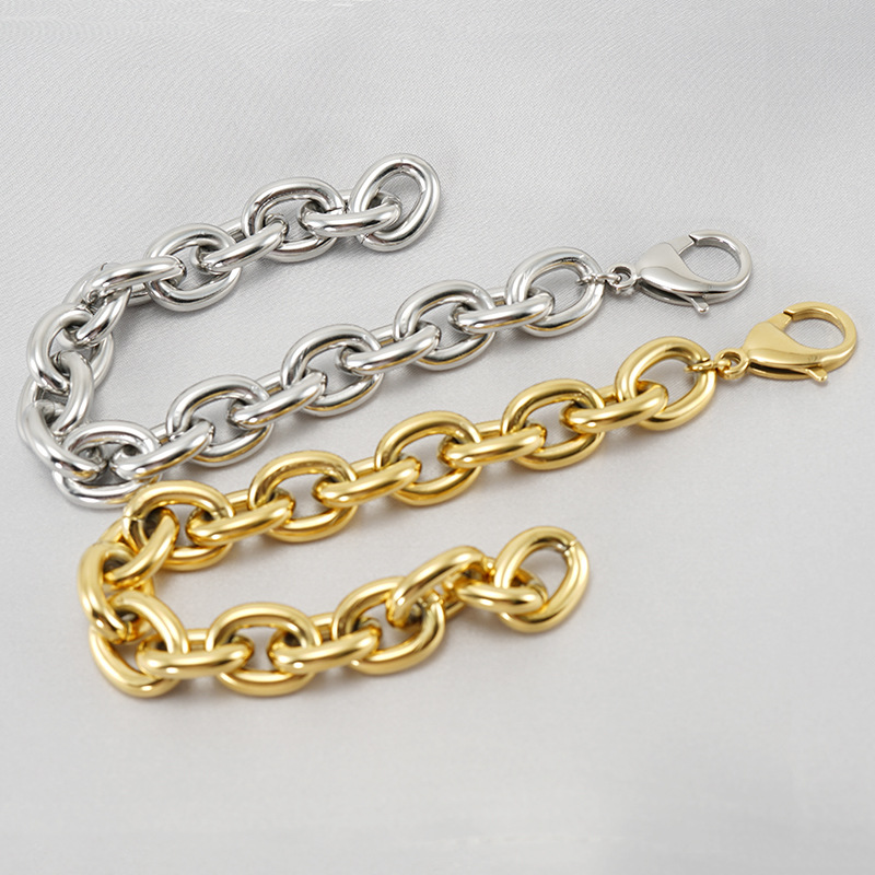 Geometric Pattern Fashion Geometric Stainless Steel Plating Men's Bracelets