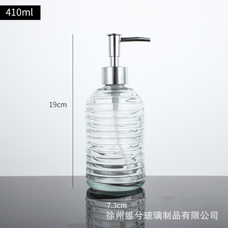 Modelo horizontal de 410ml; Transparencia; vidrio