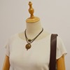 Retro ethnic accessories, short double-layer chain for key bag , necklace, ethnic style, new collection, cotton and linen, simple and elegant design