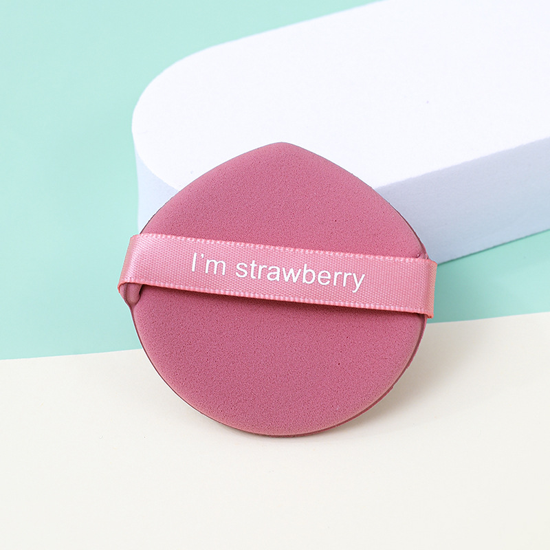Fábrica personalizada fresa piña facción cojín soplo de aire no come polvo, esponja de maquillaje sin látex de doble uso húmedo y seco al por mayor